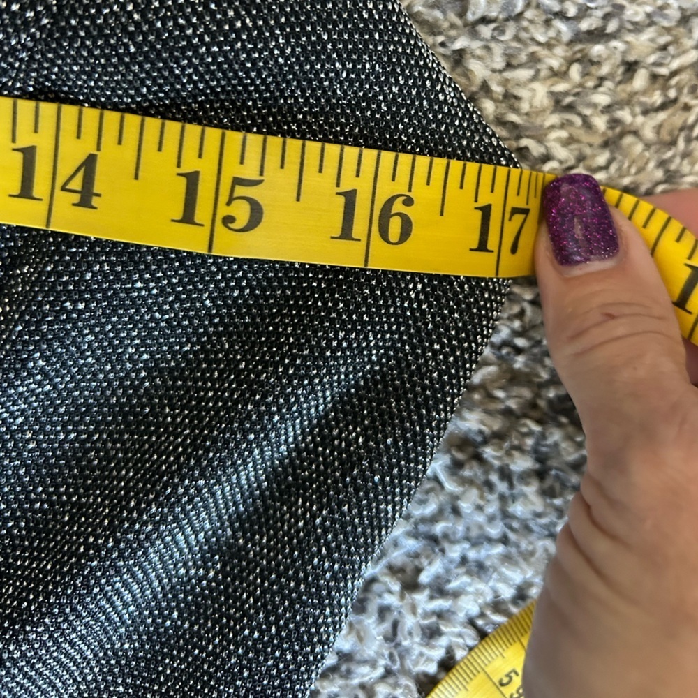 Vintage Molly Malloy Evening full length black and metallic silver dress size 12 - Picture 8 of 12